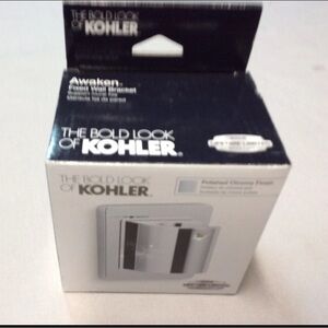 KOHLER K-98347-CP Awaken Fixed Wall Bracket Polished Chrome Brand New